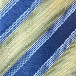 Ermenegildo Zegna Blue and Green Striped Tie